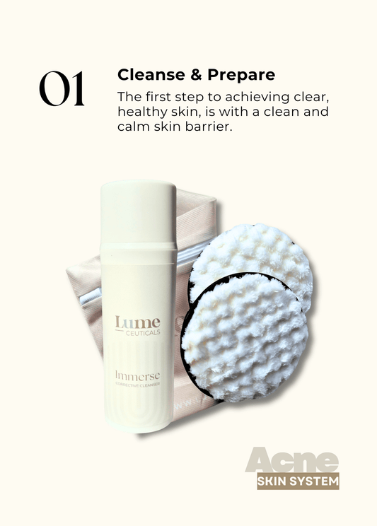 Includes Immerse and cleansing pads.