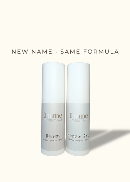 Renew is becoming Renew .25% - the same formula you trust, now clearly defined.